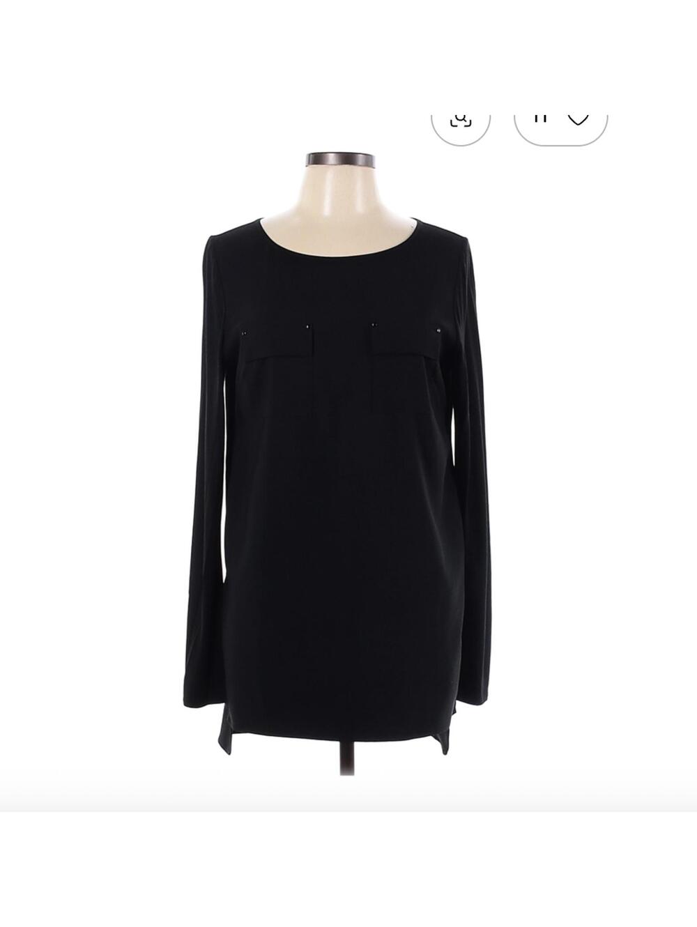 White House Black Market Size 10 Black Casual Dress